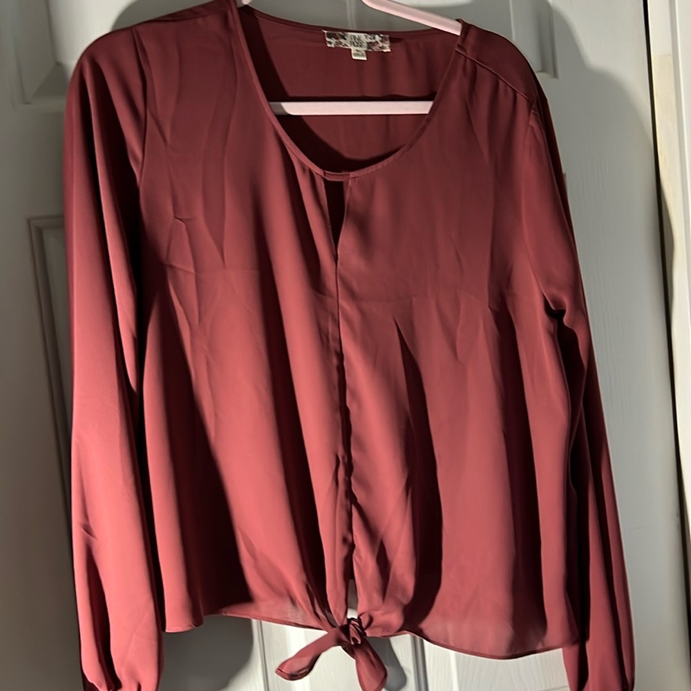 Pink rose blouse